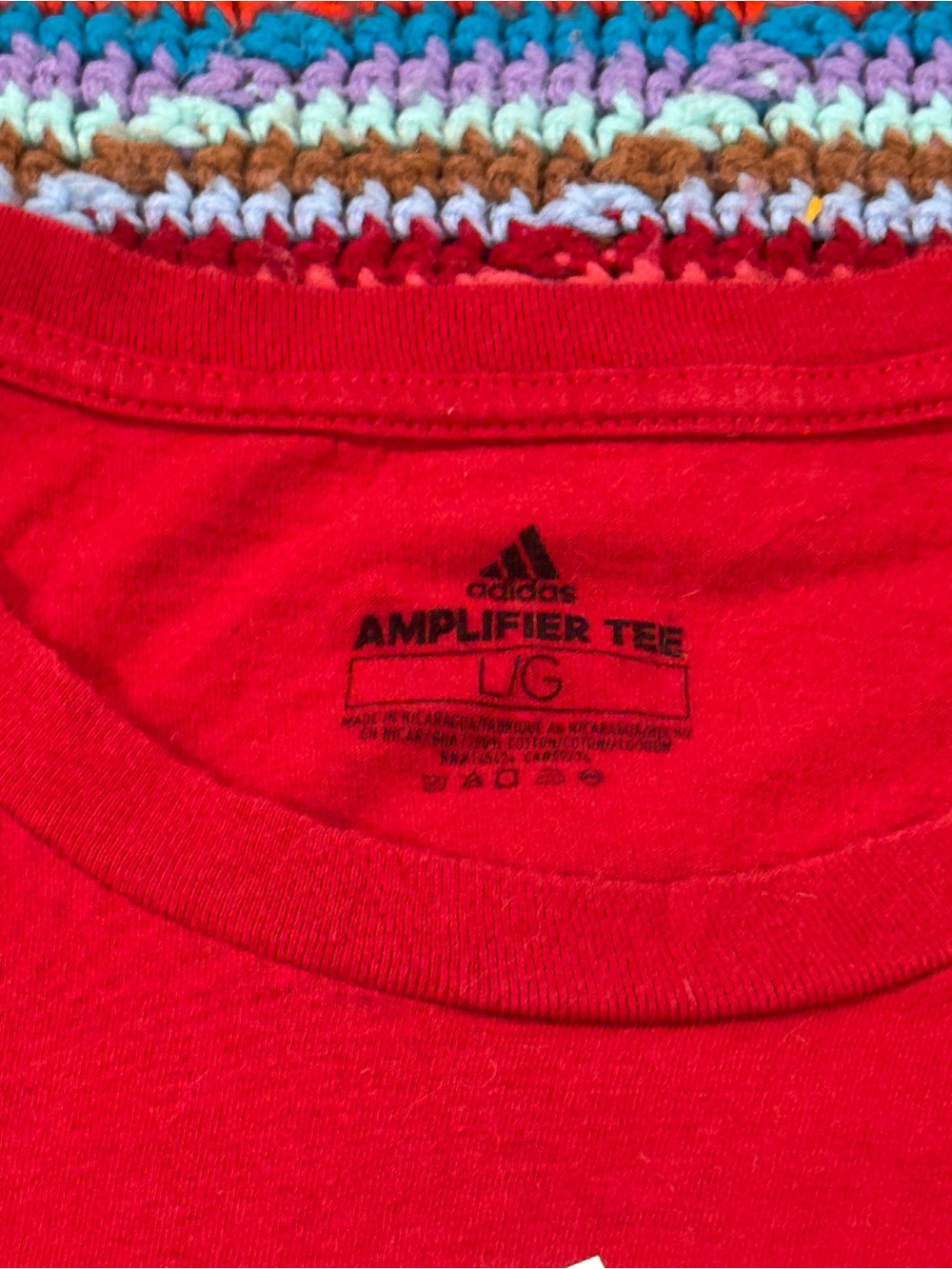 adidas Red Nebraska Football Graphic Tee - Picture 2 of 3